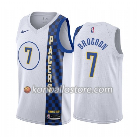 Indiana Pacers Malcolm Brogdon 7 Nike 2019-2020 City Edition Miesten Pelipaidat Swingman 